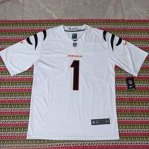 NFL Cincinnati Bengals Chase No. 1 White Jersey